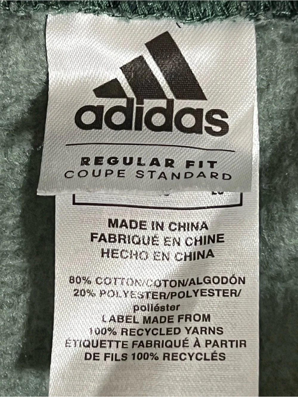 adidas Kids Green Camo Joggers with Orange Logo